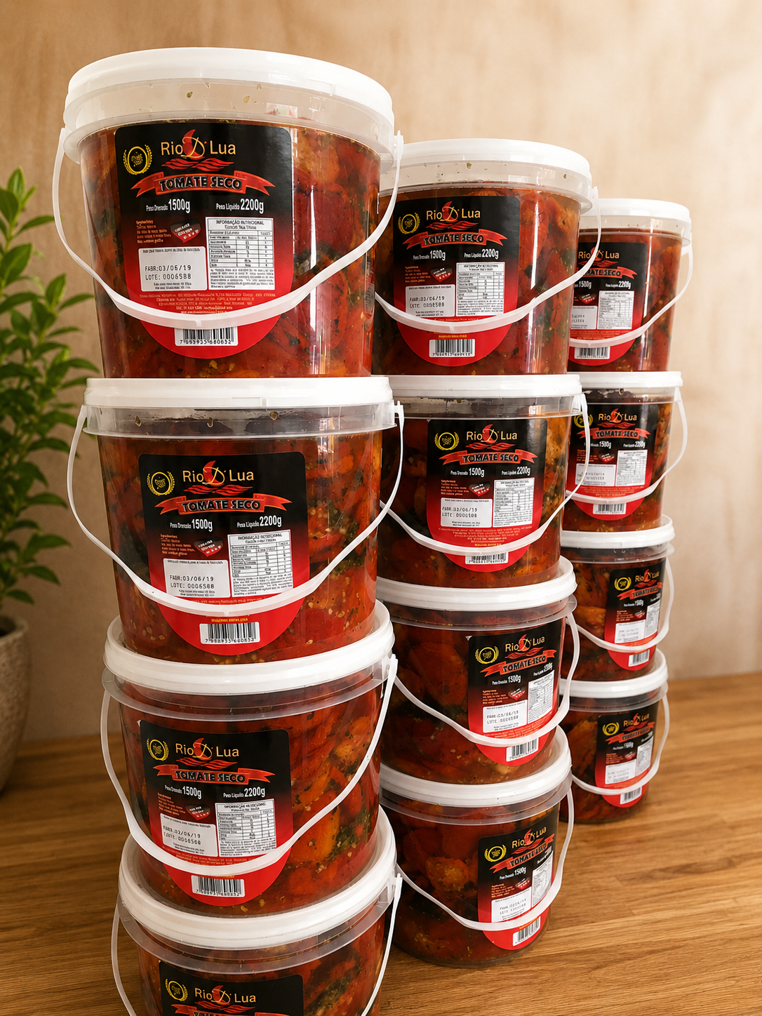 Tomate seco Rio D'Lua — baldes para atacado